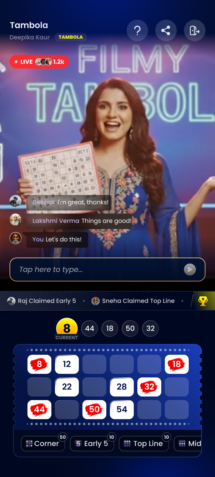 Scratch the matching numbers on your ticket