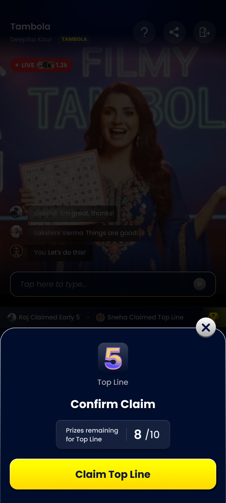 Claim a reward you are eligible for